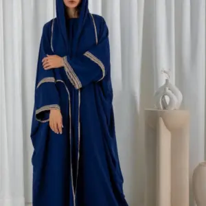 Lace Abaya – Navy