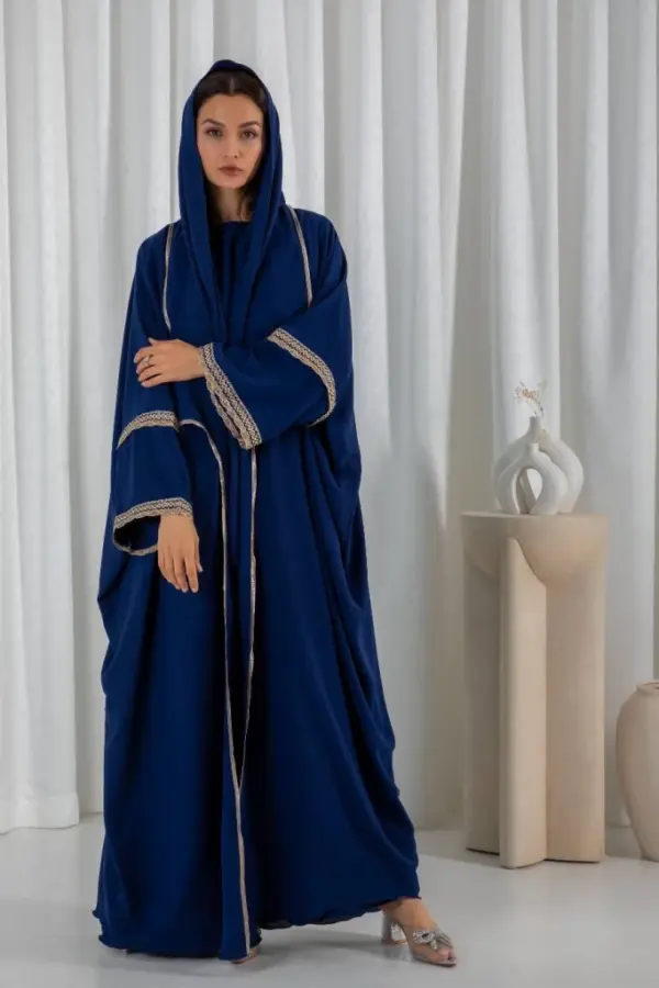 Lace Abaya – Navy