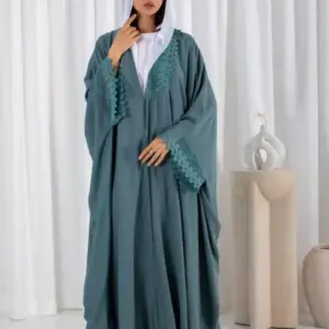 Mason lace abaya – Dusty Mint