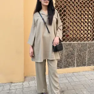 Travel Co-ord – Sand Beige