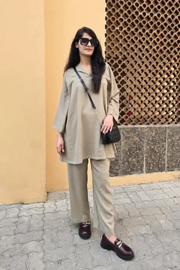 Travel Co-ord – Sand Beige