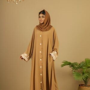 Pansy Abaya- Sandalwood