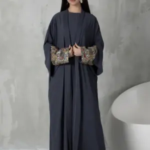 Amirah Kimono Set – Slate Gray