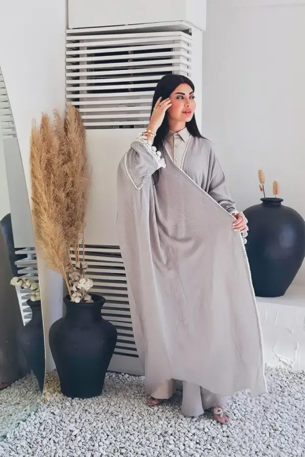 Atlas Abaya – Gray - Image 3