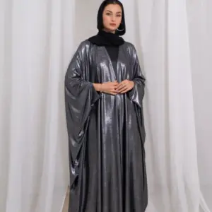 Awani Knot Abaya – Silver