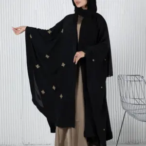 Aztec Beadsy Cloak – Black