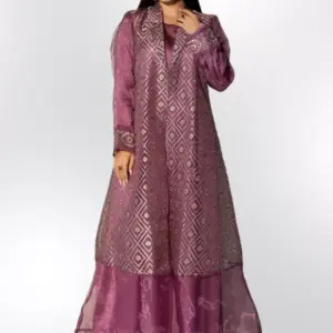 Aztec Long Jacket – Purple
