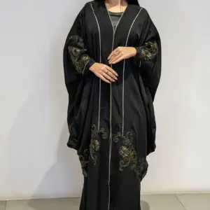 Drape Knot Abaya – Black