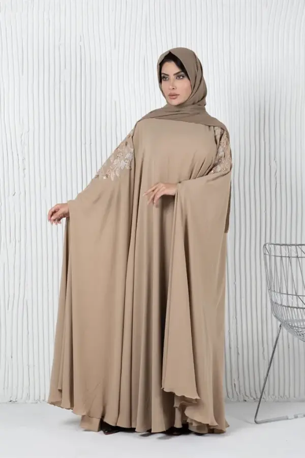 EMB Cape Gown – Beige - Image 2