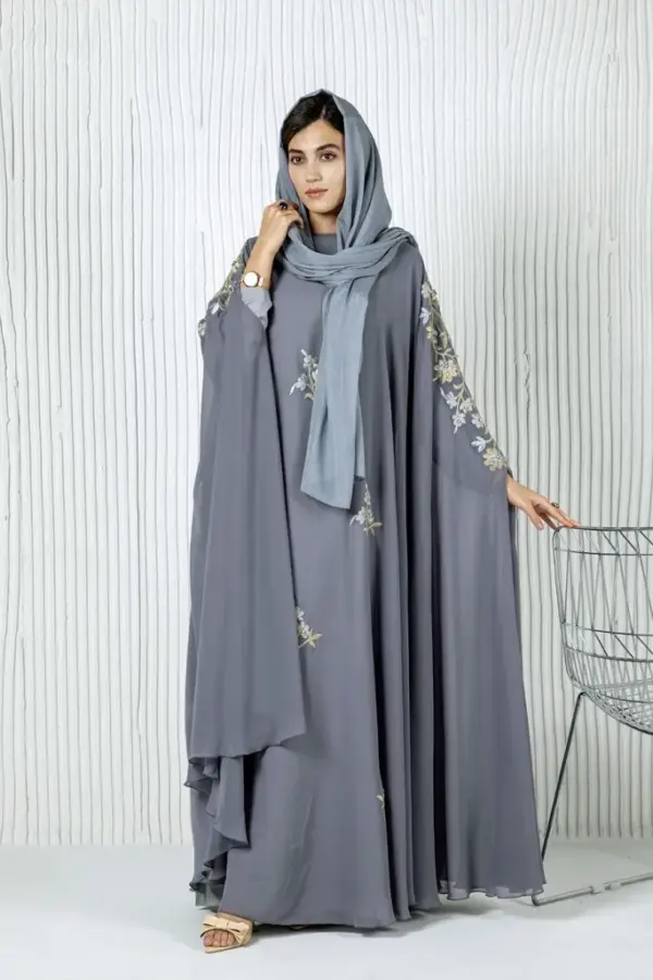 EMB Cape Gown – Grey - Image 2