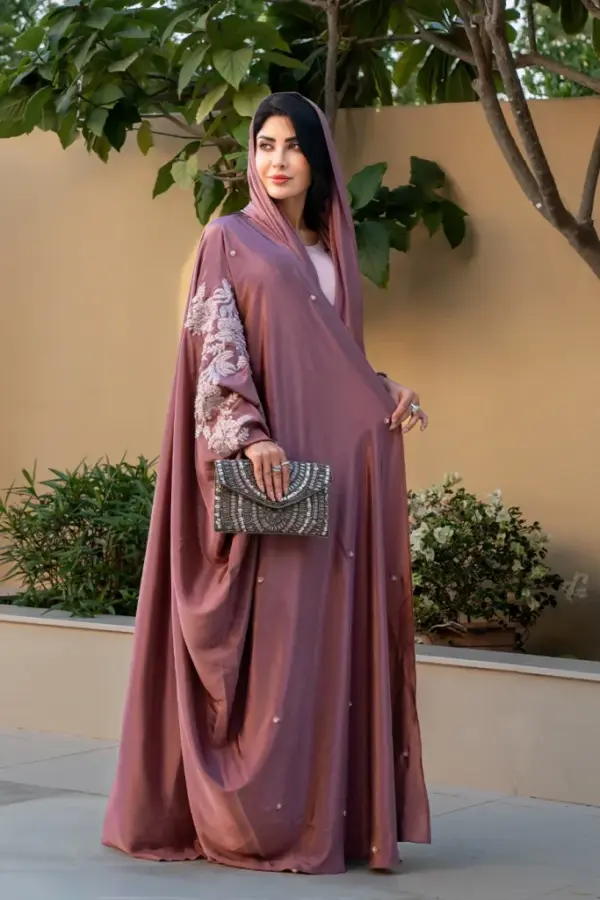 EMB Knot Abaya – Onion