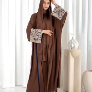 Embellished Kimono - coffee