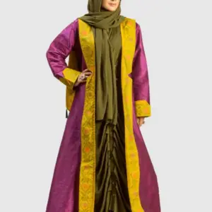 Andy Collared Kimono -  Plum Mustard