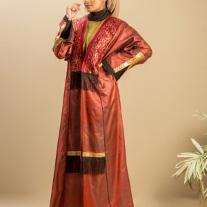 Regal Paisley Tassel Kimono - Ruby