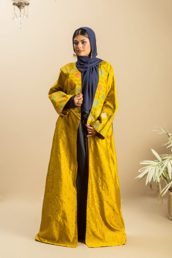 Tantuj Collar Kimono - Yellow