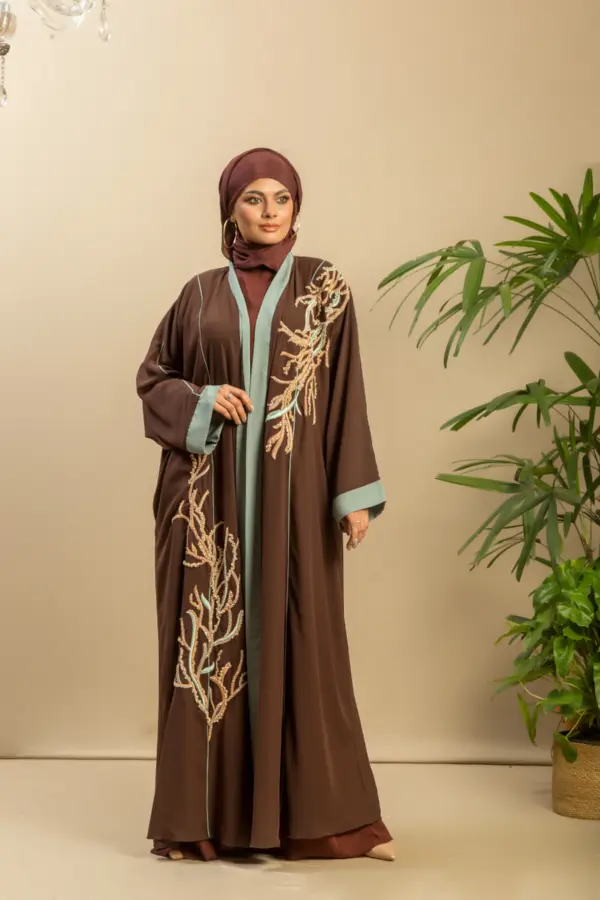 EMB Kimono - Coffee & Mint