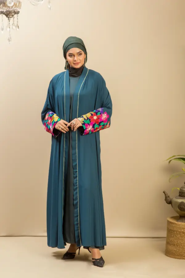Mini Garden Kimono - Turquoise