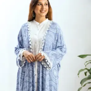Floral Kimono- Baby Blue