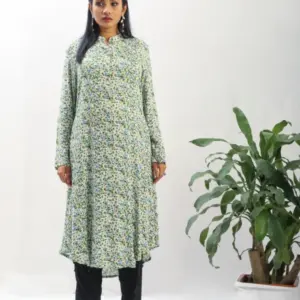 Casual Shirt – Green Floral