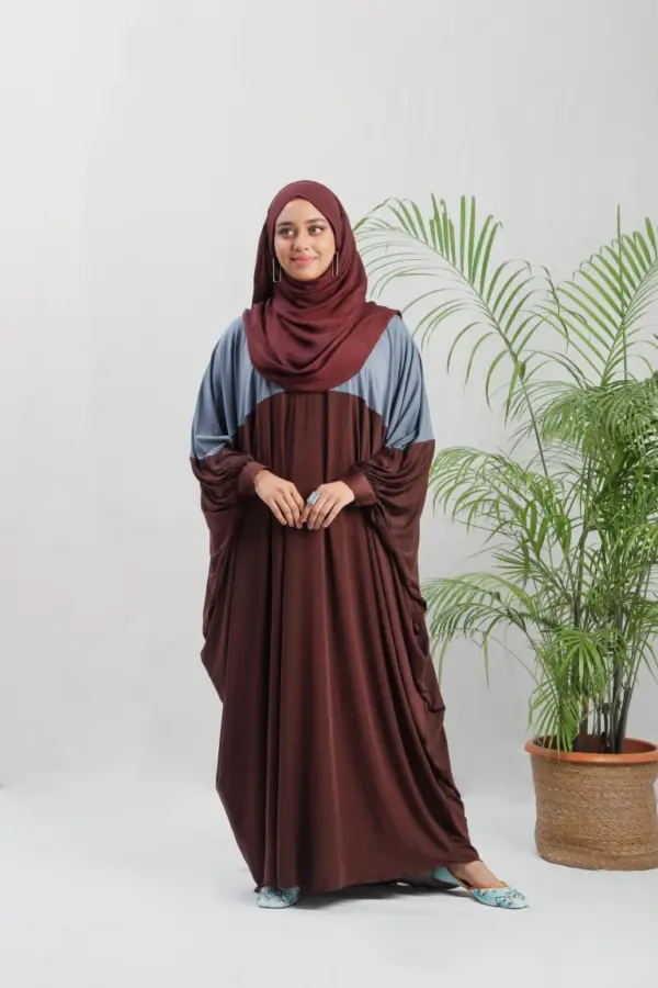 Jersey Abaya – Coffee Grey