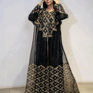 Paisley Long Tail Kimono - Black