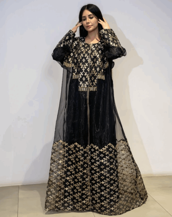 Paisley Long Tail Kimono - Black