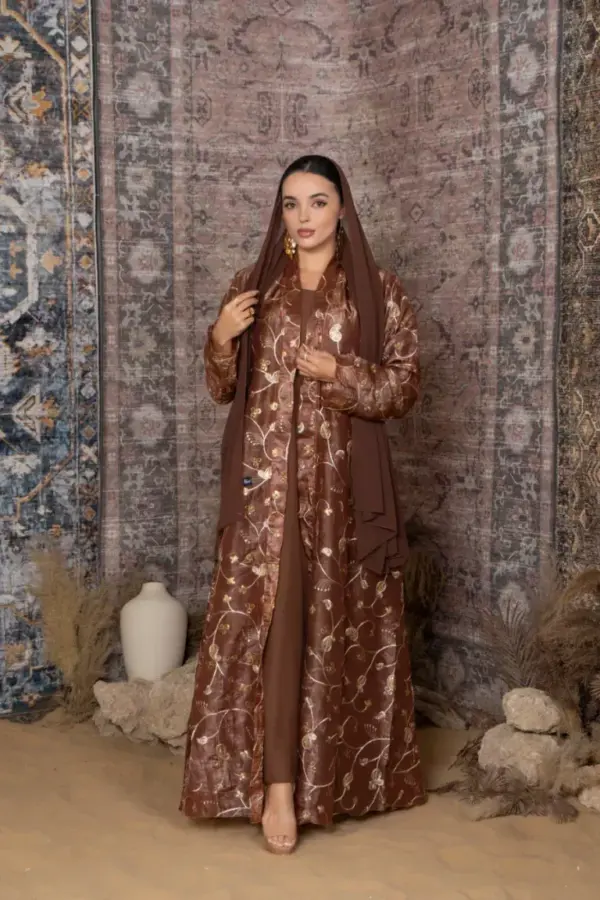 Regal Kimono set – Coffee