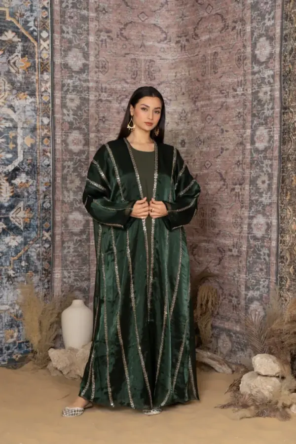 Regan Kimono Set – Hunter Green