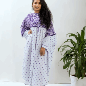 Dot Batwing Top - Purple