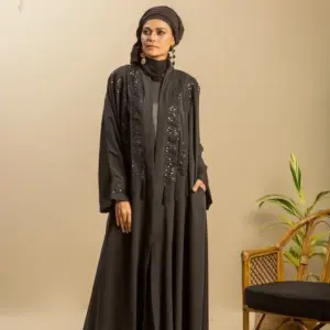 Sequin Kimono – Black