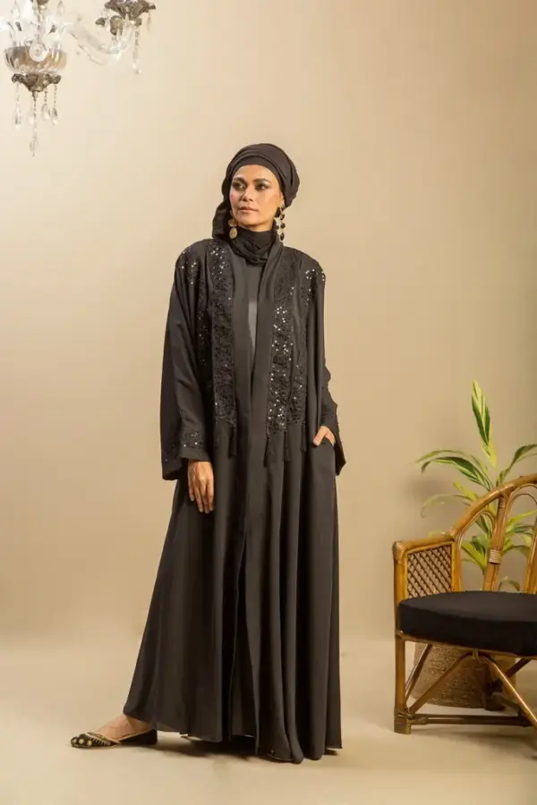 Sequin Kimono – Black
